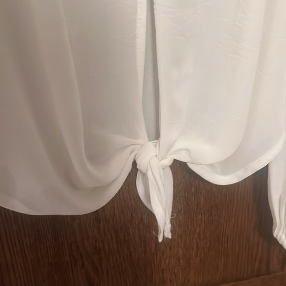 VICI  Blake Lace Cold Shoulder Tie Blouse / Medium - Picture 3 of 7